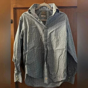 Thomas Dean Blue Dot Designed Shirt Size SP